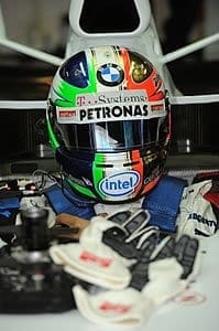 Kubica usa capacete especial em Monza