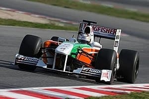 Force India comemora mais um dia produtivo