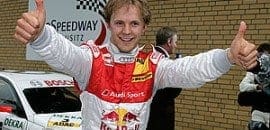 Na molhada Lausitz, pole fica com Ekström