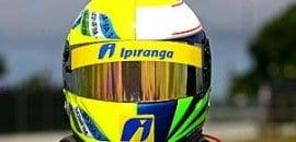 Thiago Camilo homenageia Felipe Massa em seu capacete
