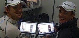 <b>Imagem de Interlagos:</b> Barrichello e Button divertem-se no twitter