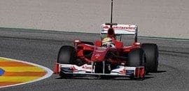 Dia 1 – Valência: Felipe Massa lidera sobre De la Rosa e Schumacher
