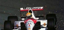 Lançamento da McLaren em miniatura de Senna