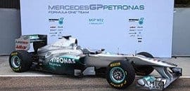 <b>Sem surpresas, Mercedes apresenta o MGP W02</b>