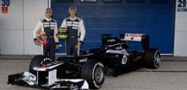 <b>Williams mostra FW34 de “degrau” reto</b>