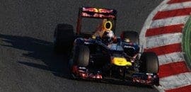 <b>Vettel lidera primeiro dia de testes em Barcelona</b>