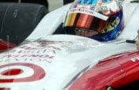 Scott Dixon na frente do treino de aquecimento