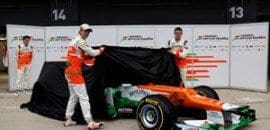 Force India agenda lançamento do novo carro para fevereiro