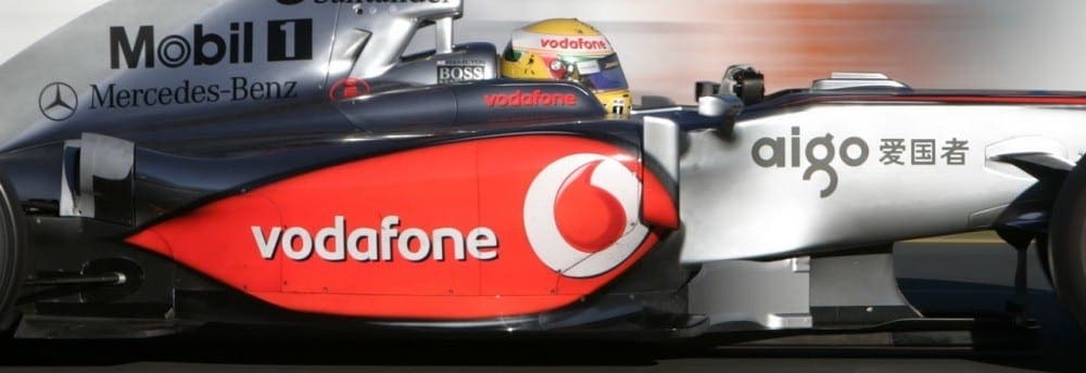 Vodafone encerrará acordo com a McLaren no fim de 2013