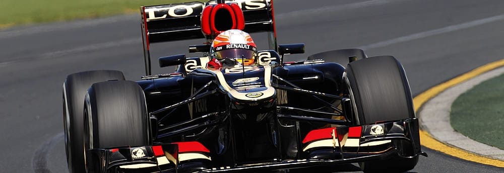 Grosjean lidera sessão atrapalhada pela chuva