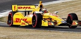 Atual campeão, Ryan Hunter-Reay larga na pole no Alabama