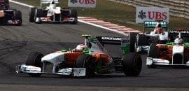 Dupla da Force India recebe puxão de orelha por incidente na China