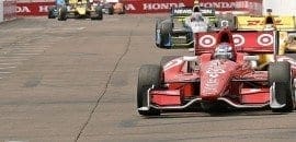 Com recorde em Long Beach, Franchitti larga na pole