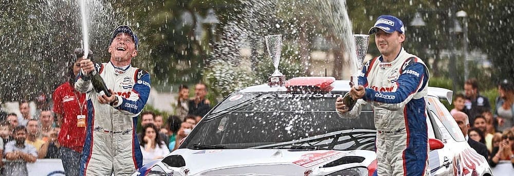 Com um Citroën DS3 RRC, Kubica obtém segunda vitória consecutiva no WRC2