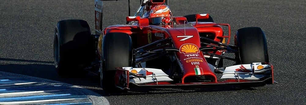 Raikkonen marca tempo mais rápido no primeiro teste do ano