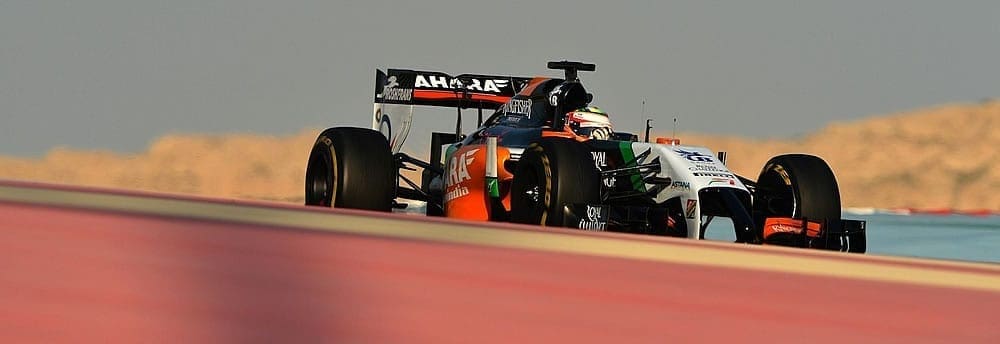 Sergio Perez lidera primeiro dia da última bateria de testes no Bahrain