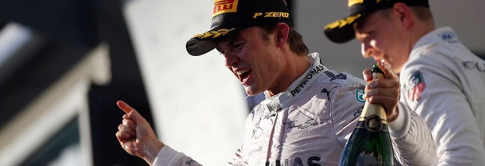 Nico Rosberg em êxtase pela vitória em Melbourne