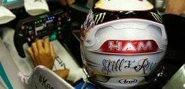 Lewis Hamilton larga da pole-position do GP da China