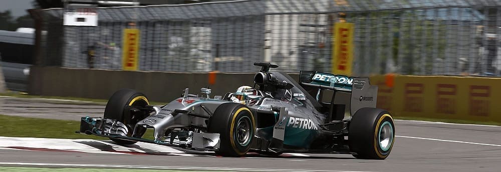 No Canadá, Lewis Hamilton terminou a sexta-feira na frente
