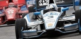 Helio Castroneves amplia liderança do campeonato no Canadá