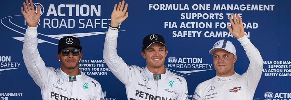 Nico Rosberg larga na pole position no GP do Japão