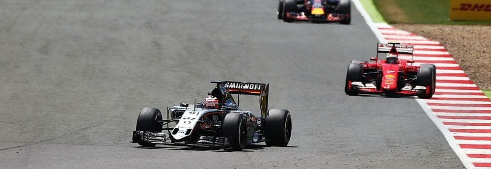 Nico Hulkenberg comemora o número de pontos marcados pela Force India