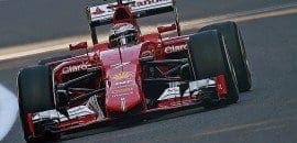 Kimi Raikkonen larga da 14ª posição depois de enfrentar problemas técnicos