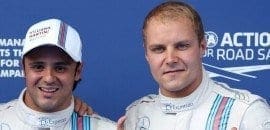 Williams anuncia renovação dos contratos de Felipe Massa e Valtteri Bottas