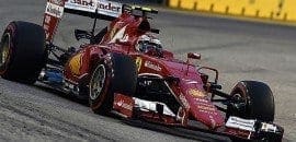 Kimi Raikkonen reclama dos pneus, mas fica contente com terceiro lugar