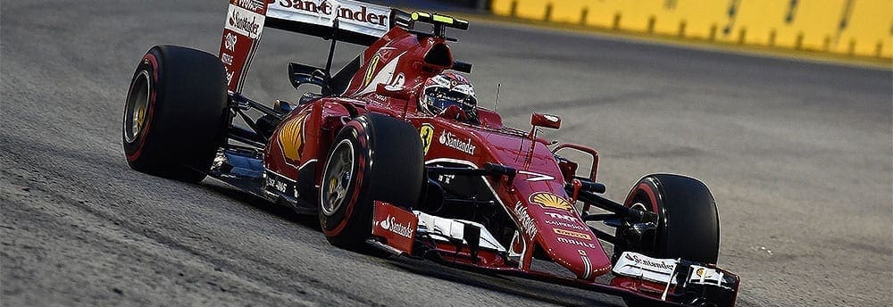 Kimi Raikkonen reclama dos pneus, mas fica contente com terceiro lugar