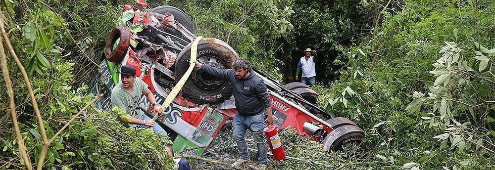 Capotagem nos treinos deixa David Muffato fora da etapa de Guaporé