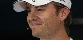 Nico Rosberg comemora sua segunda pole consecutiva