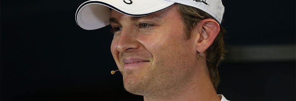 Nico Rosberg comemora sua segunda pole consecutiva