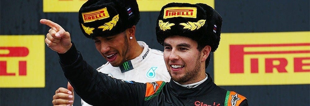Sergio Perez comemora pódio “incrível” na Rússia
