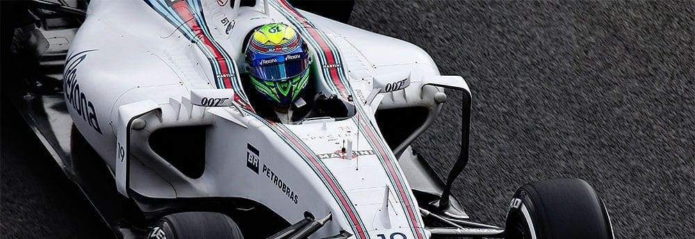 Massa comemora o resultado da Williams e fala em pódio no Brasil