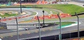 Fortes ventos e chuva assolam Interlagos derrubando cobertura de arquibancada