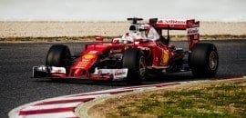 Sebastian Vettel (Ferrari) - Teste Barcelona