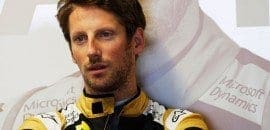 Grosjean testa simulador da Haas e fica animado