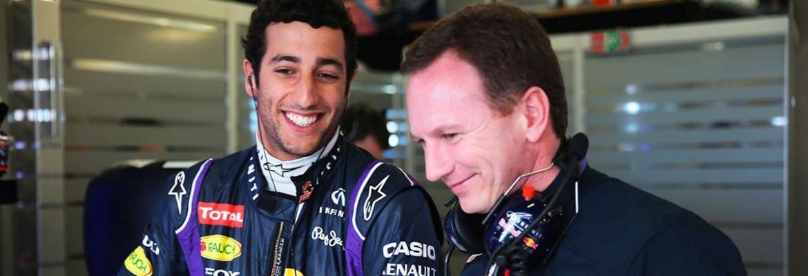 Horner tranquilo em relação ao contrato com Ricciardo
