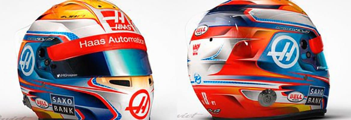 Romain Grosjean revela capacete para 2016