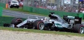 Hamilton comemora conquista de pódio depois de largada ruim