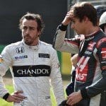 Alonso escapa de acidente impressionante com Gutierrez Fernando Alonso (McLaren) e Estaban Gutierrez (Haas) - GP da Austrália