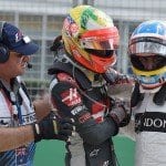Alonso escapa de acidente impressionante com Gutierrez Fernando Alonso (McLaren) e Estaban Gutierrez (Haas) - GP da Austrália