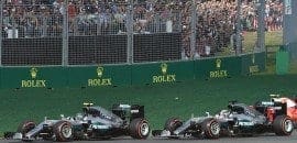 Rosberg pede desculpa por toque em Hamilton na largada