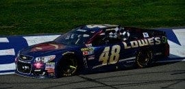 Jimmie Johnson vence na prorrogação em Fontana