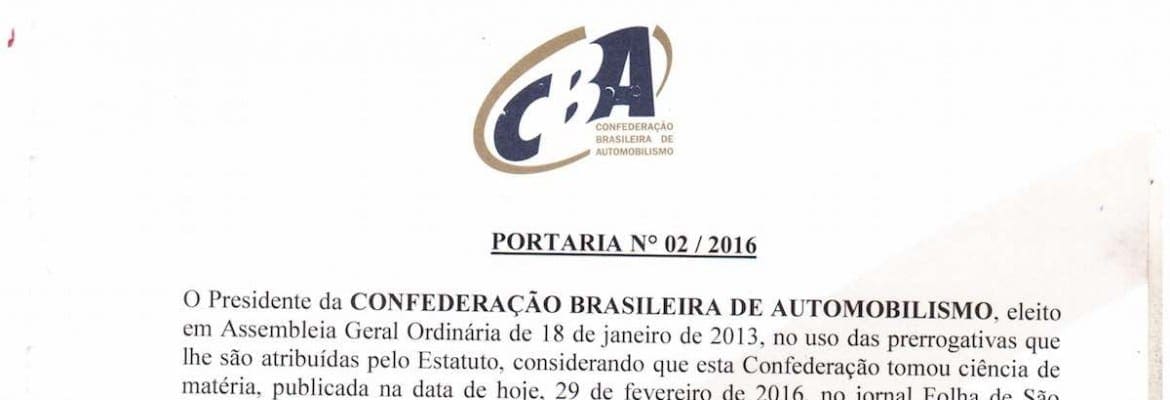 CBA cria Comissão de Inquérito