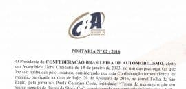 CBA cria Comissão de Inquérito