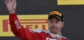 Raikkonen não demonstra muita satisfação com terceiro lugar em Sochi