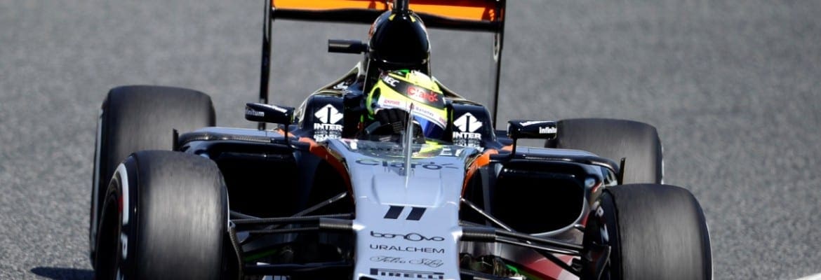 Perez se diz feliz por largar em nono na Espanha