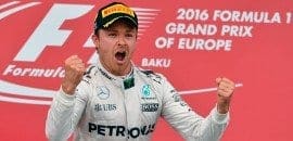 Rosberg comemora vitória ‘incrível’ em Baku
